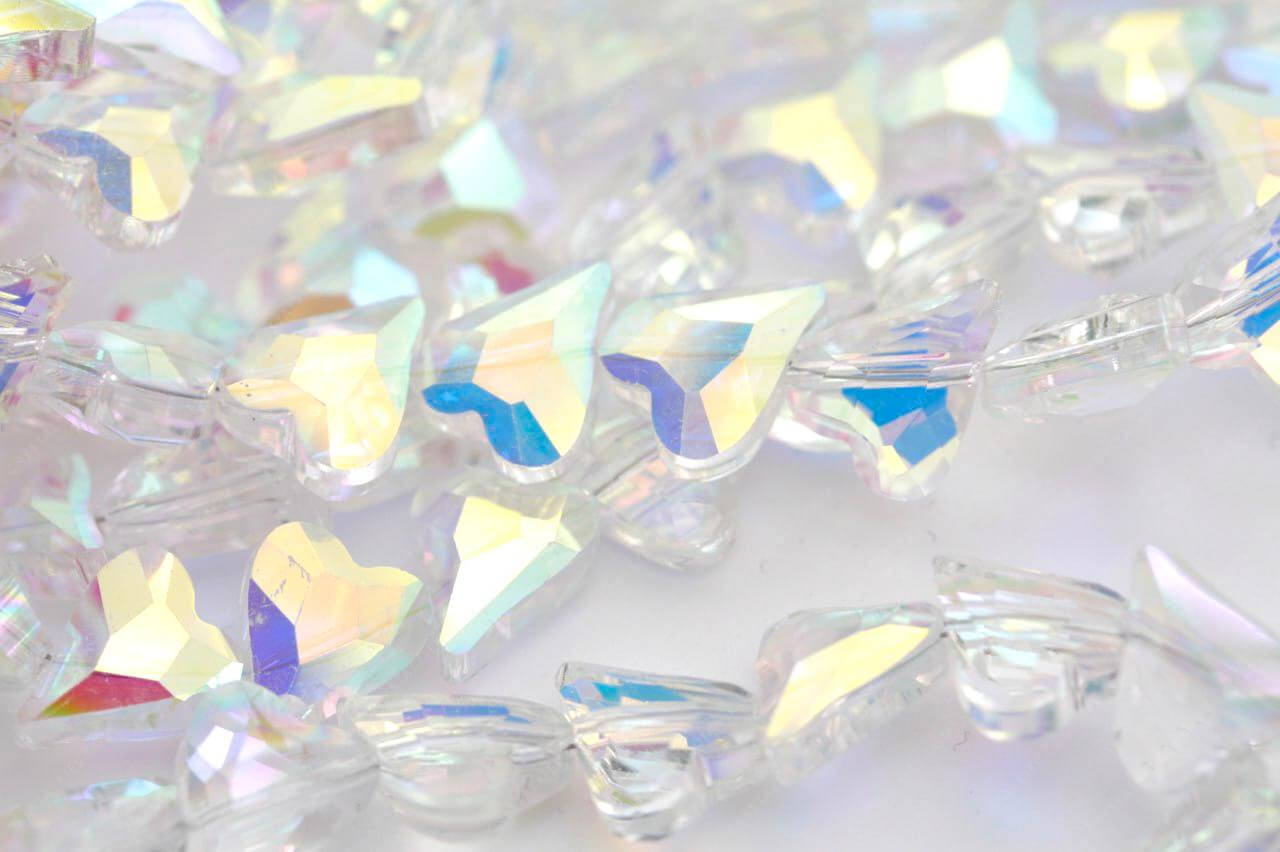 Намистина Серце Crystal AB Lux